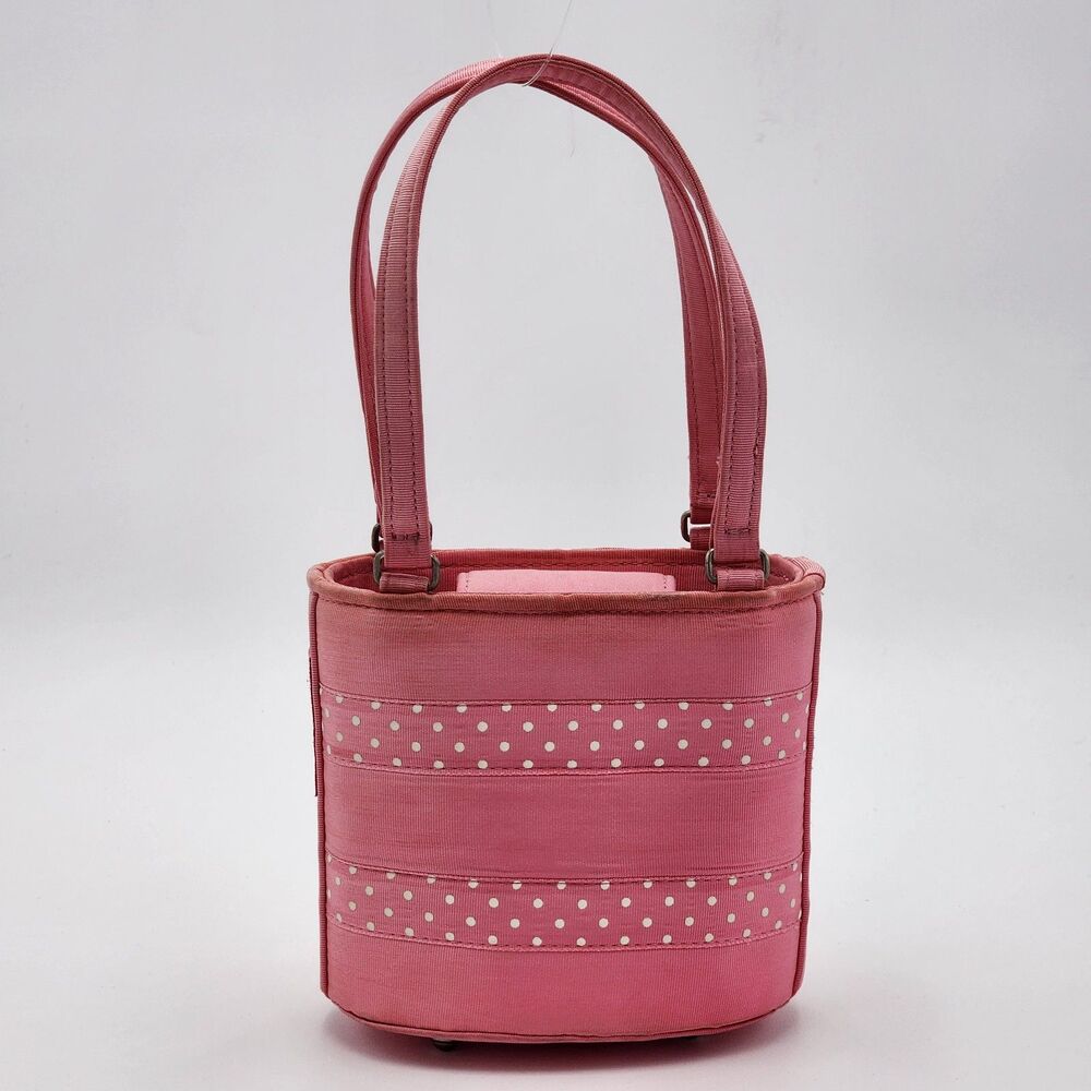 Rita Wilcox Vintage Pink Ribbon Handmade Mini Bag